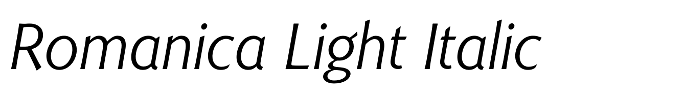 Romanica Light Italic